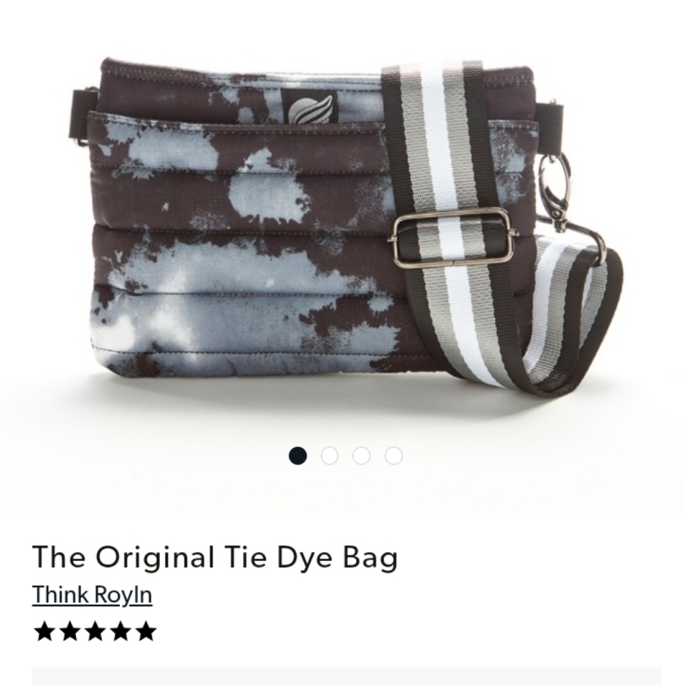Think Royln Puffer Convertable Tie-Dye  Bum Bag Crossbody